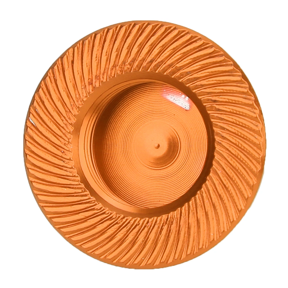 4Pcs 17mm Aluminium Alloy Dust Proof Hub Nut Wheel Accessory for 1/8 RC Car Model(orange )