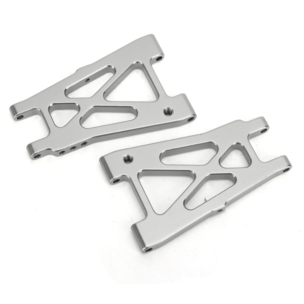 2PCS Aluminum Alloy Rear Lower Swing Arm Fit for KYOSHO 4WD Optima 1/10 RC Off Road Vehicle(Silver )