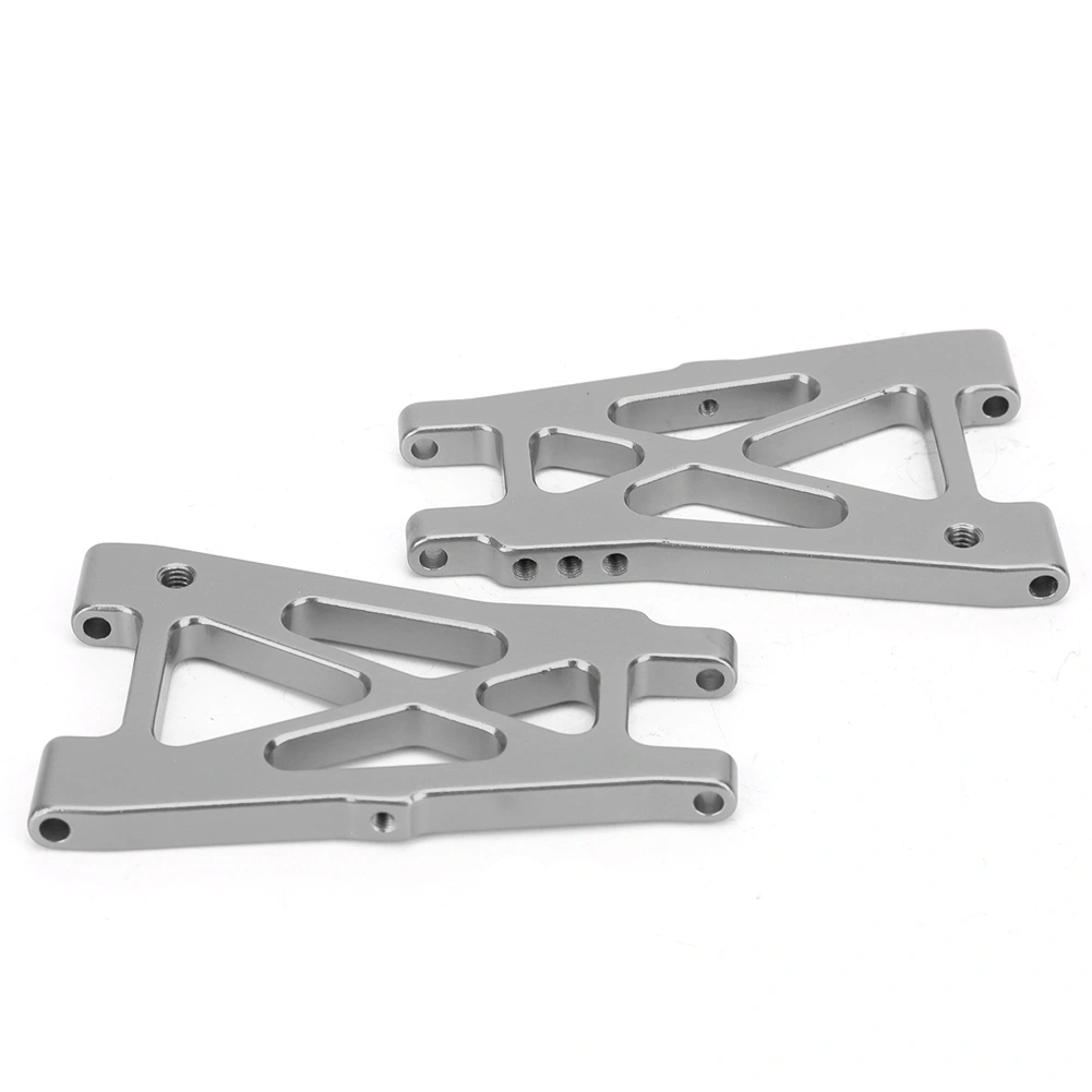2PCS Aluminum Alloy Rear Lower Swing Arm Fit for KYOSHO 4WD Optima 1/10 RC Off Road Vehicle(Silver )