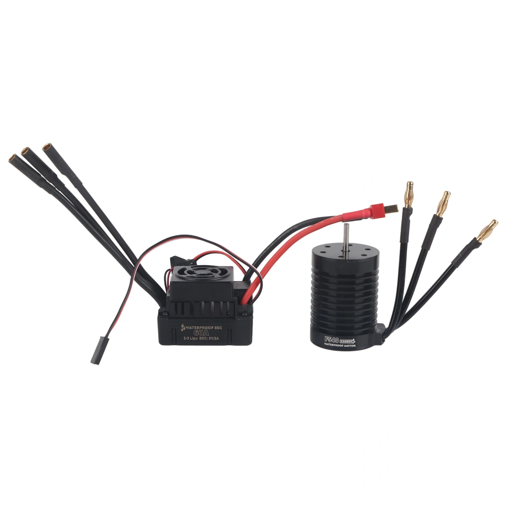 Surpass F540 4mm Gold Banana Plug Brushless Motor 60A Waterproof Brushless ESC Set(3300KV )