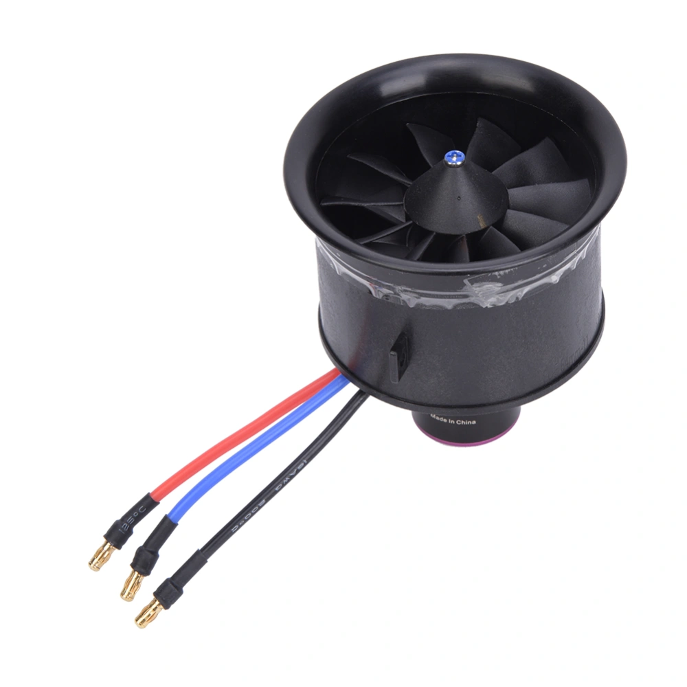 EDF 64mm 11-Blade Fan Propeller with Brushless Motor for RC Model Aircraft AccessoriesKV3900 3S EDF 64 Duct