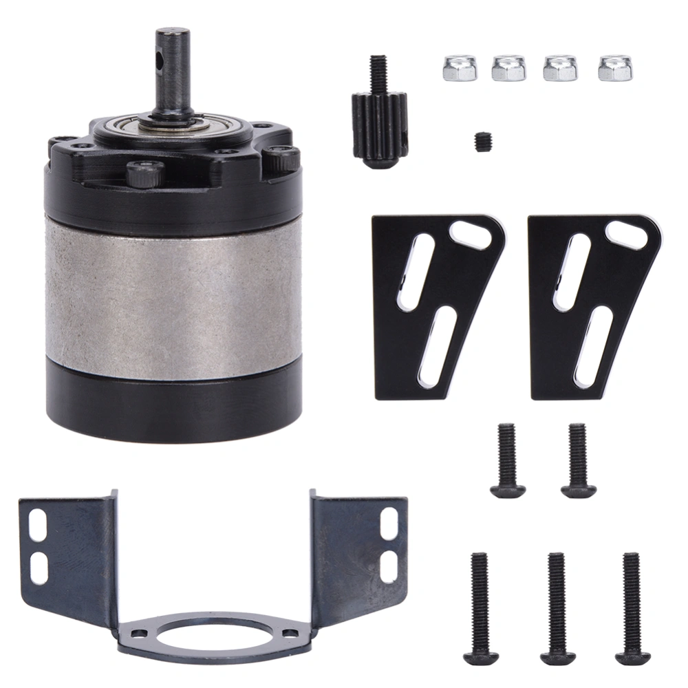 Metal 1/5 Planetary Gearbox with Gear Accessories for D90 1/10 Scale RC Crawler CarBlack