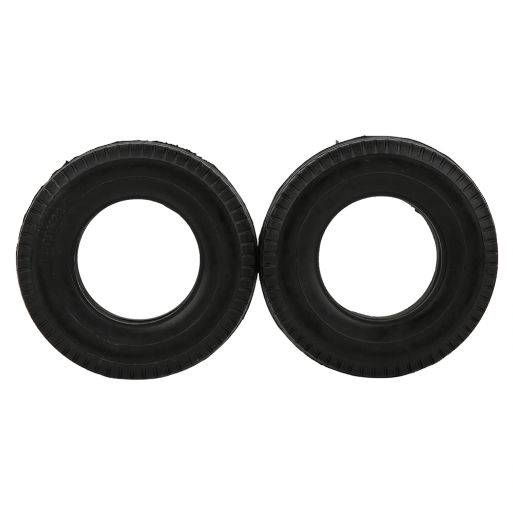 2 PCs High Wear Resistant Rubber Tires 85x21mm for Tamiya 1/14 RC Truck Tractor