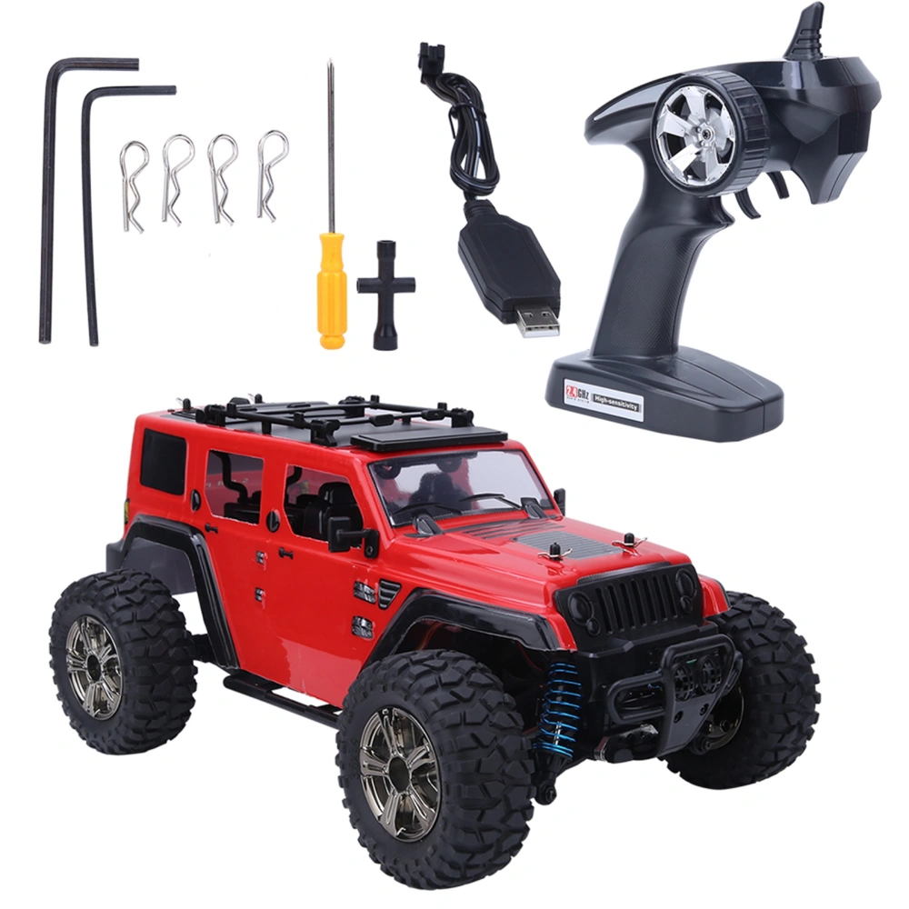 BG1521 1:14 Four Wheel Drive 2.4G 35Km H High-Speed Off Road Remote Control Model Car(Red )