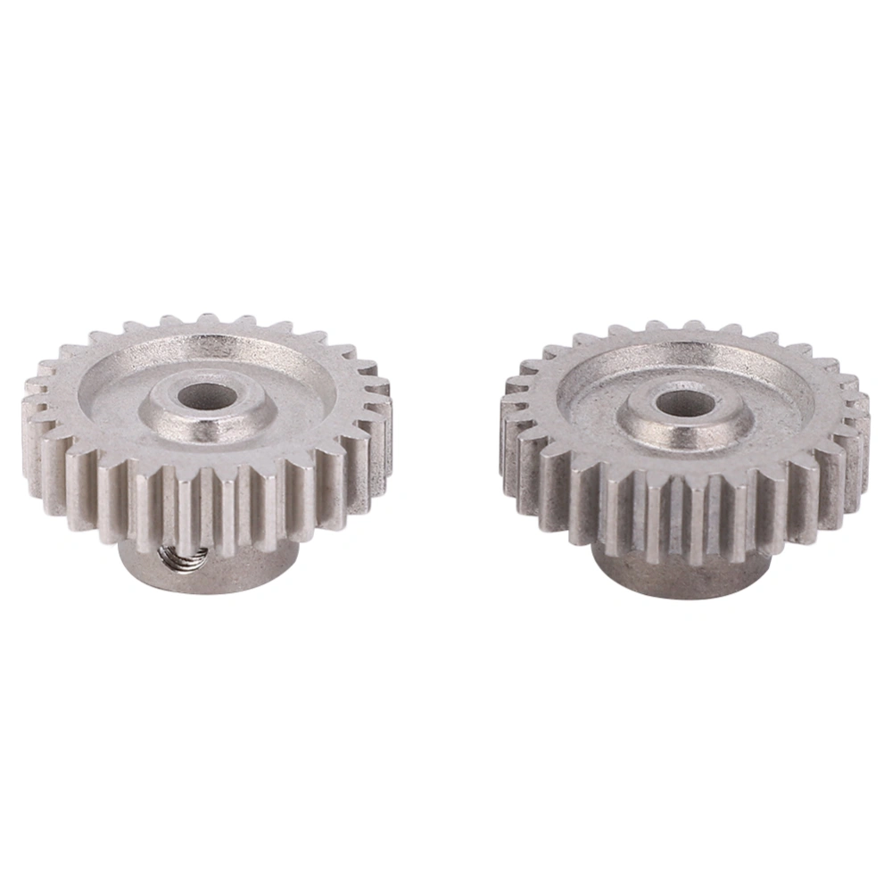 27T Motor Gear Replacement Accessory Fit for WLtoys 144001 1/14 Four Wheel Drive Alloy RC Car(White Brass )