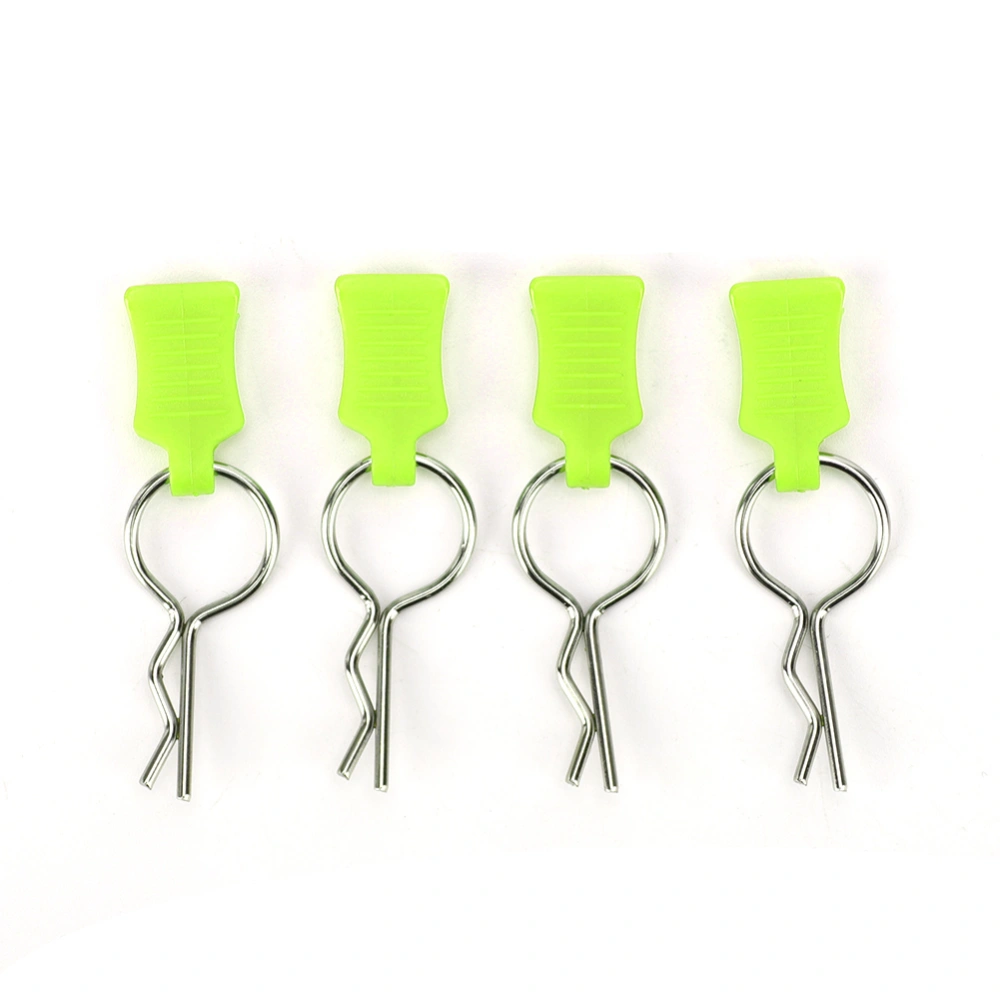 1/5 1/8 RC Car Body Shell Clip Pin Fixing Bracket Set Accessory Parts Fit for Traxxas(Yellow Green )