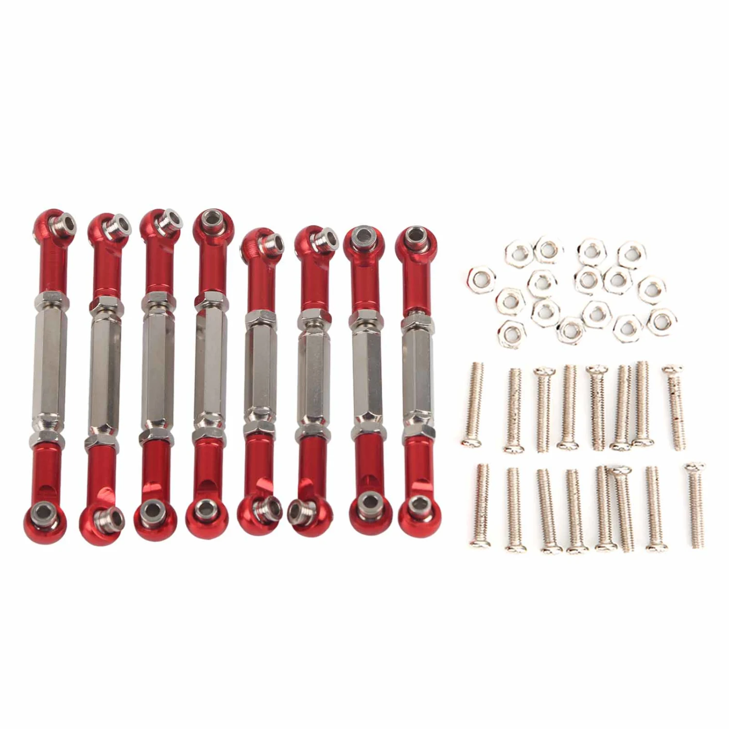 Metal Front /Rear Link Rod RC Accessory Fit for WPL B14 C14 FY001 1/16 RC Car