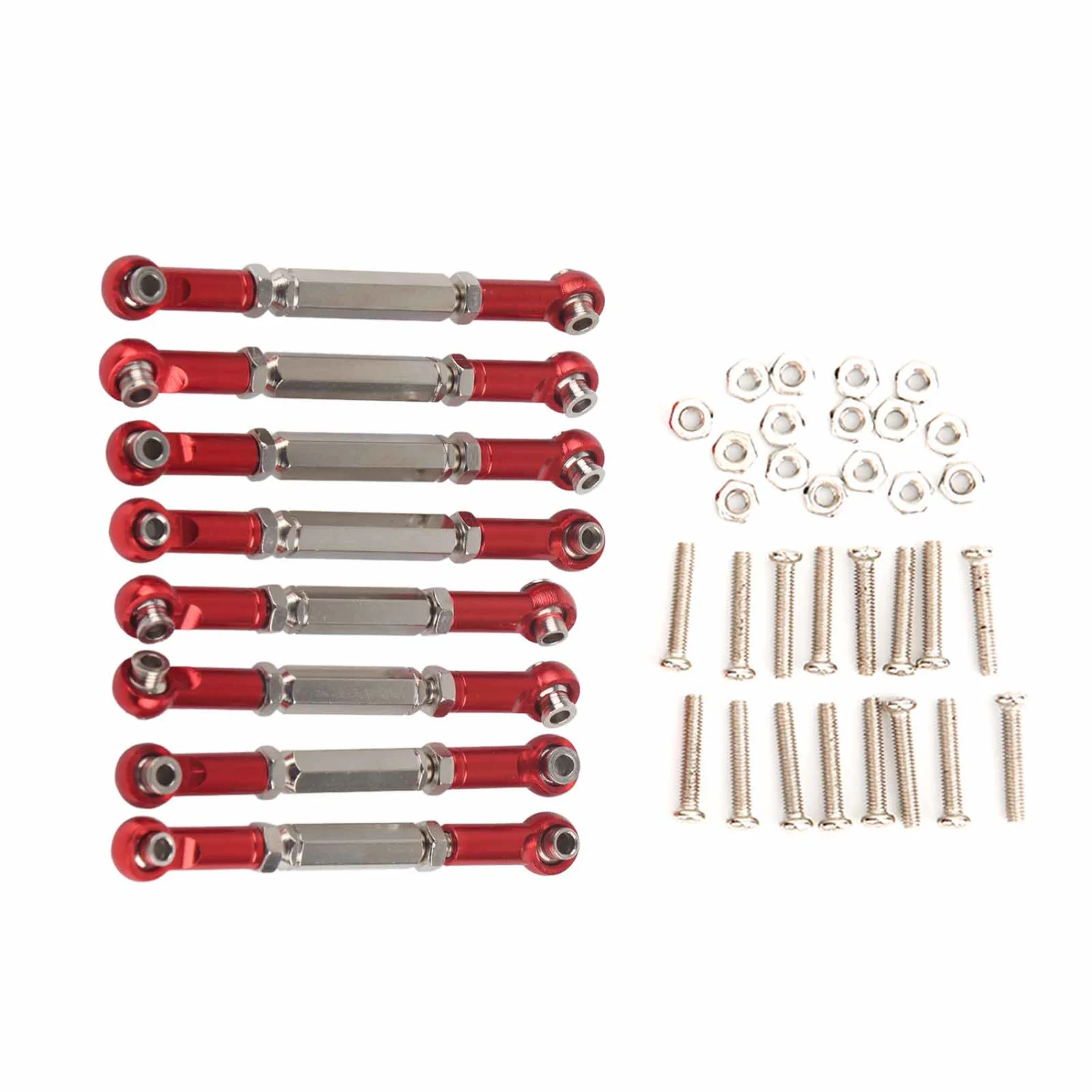 Metal Front /Rear Link Rod RC Accessory Fit for WPL B14 C14 FY001 1/16 RC Car