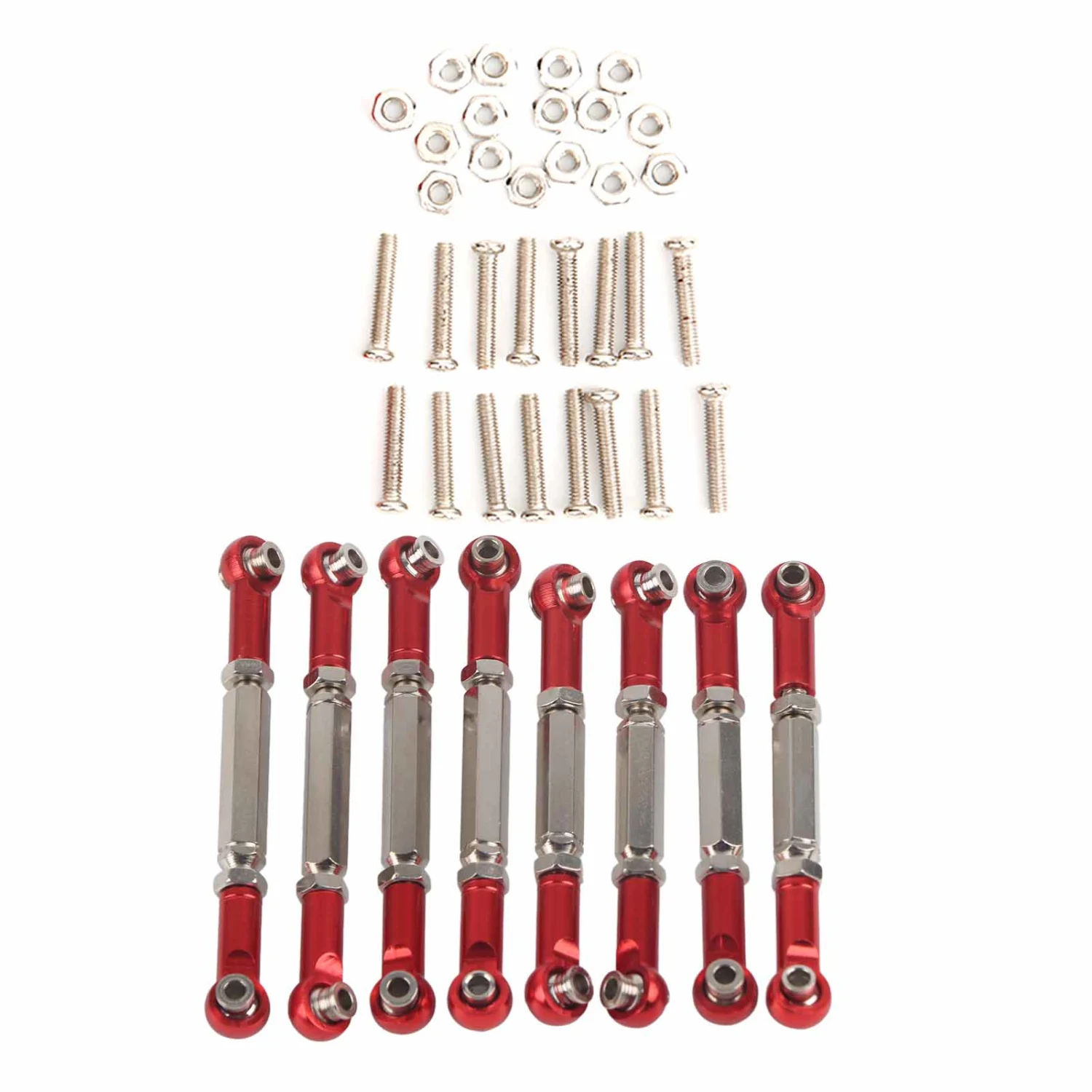 Metal Front /Rear Link Rod RC Accessory Fit for WPL B14 C14 FY001 1/16 RC Car