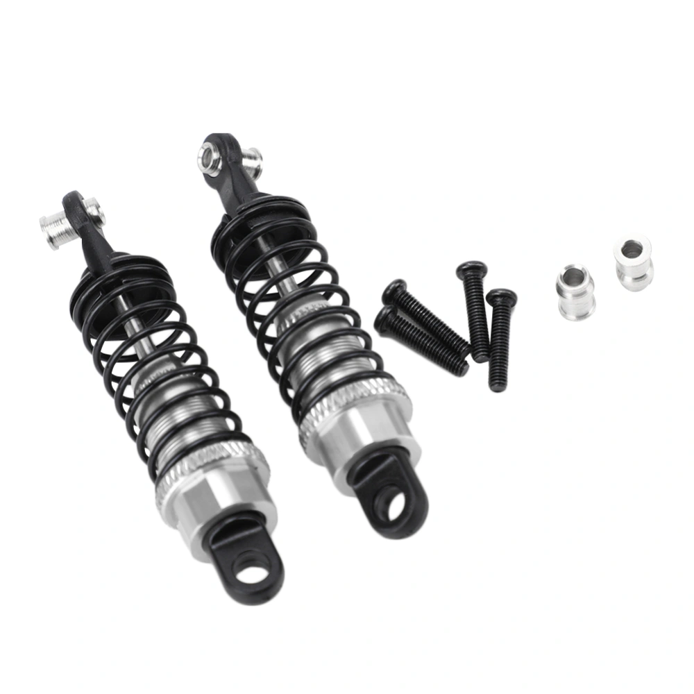 2Pcs Aluminum Alloy Shock Absorber Damper A580018 Fit for WLtoys A959 1/18 RC CarSilver