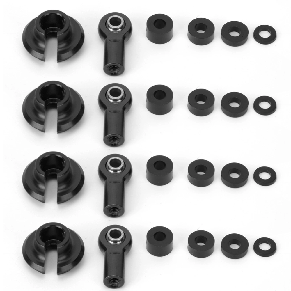 Link Rod End Ball Joint RC Spare Parts Accessory for 1-10 ECX 2 Wheel Drive RC CarBlack ECX1038BL