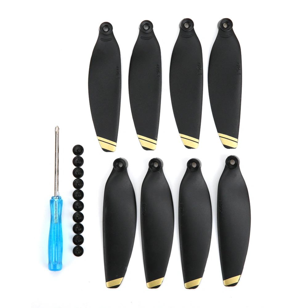 2Pair RC Drone 4726F Propeller Replacement Noise Reduction Fit for DJI Mavic Mini(Gold + Black )