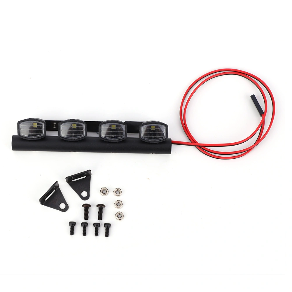 1/10 Scale RC Crawler Car Roof Light Bar Spotlights Fit for TRX4 90046 SCX10 Pull Car4LED