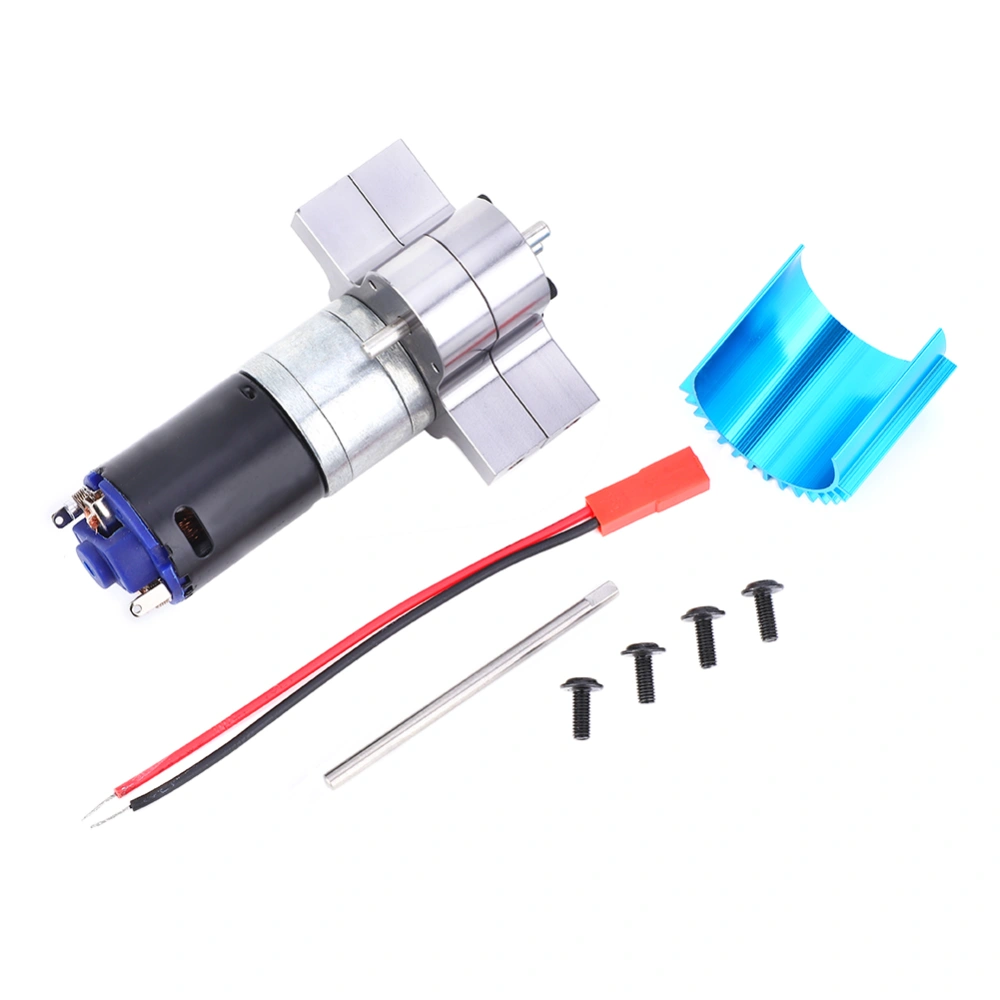 2nd Generation 370 Metal RC Carbon Brush Motor Gearbox Accessories Fit for WPL RC Crawler