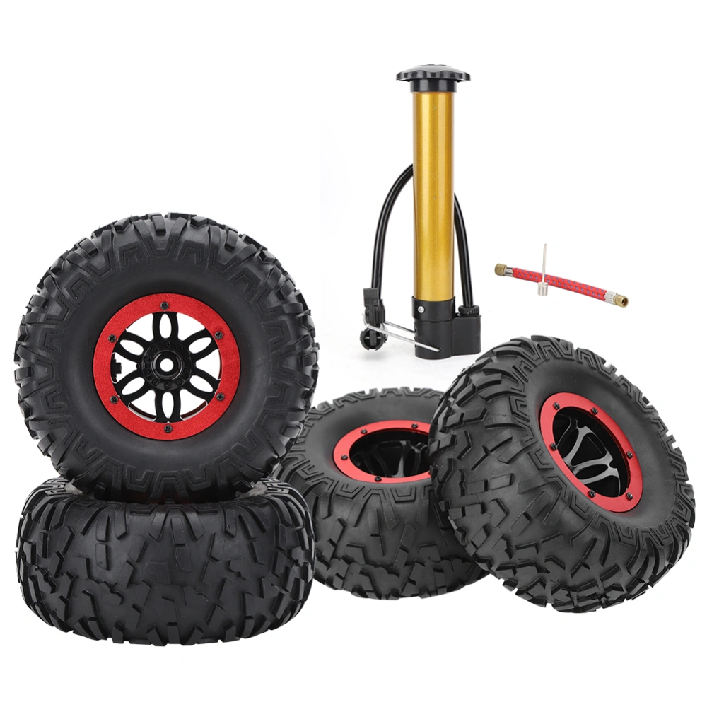 2.2inch Inflatable Tire Upgrade Spare Parts for Four Wheel Drive 1/10 RC Car Model