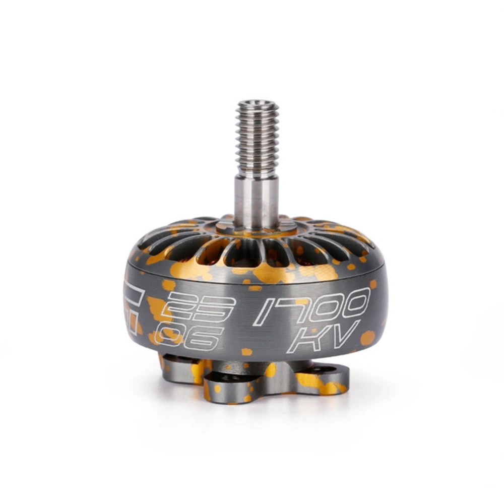 XING CAMO 2306 Brushless Motor RC Spare Part for RC FPV Racing Drone Orange Yellow1700KV