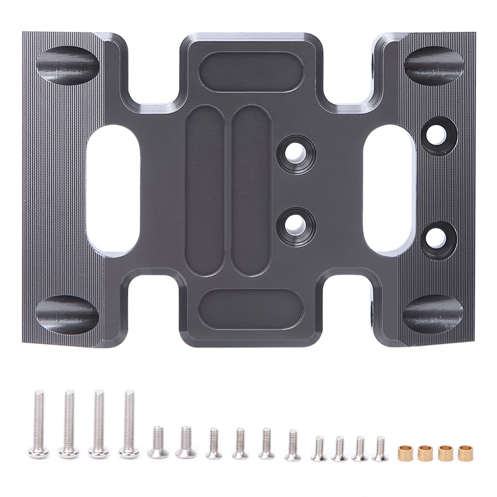 Aluminum Alloy Center Skid Chassis Plate Accessory Fit for AXIAL SCX10 1/10 RC Car