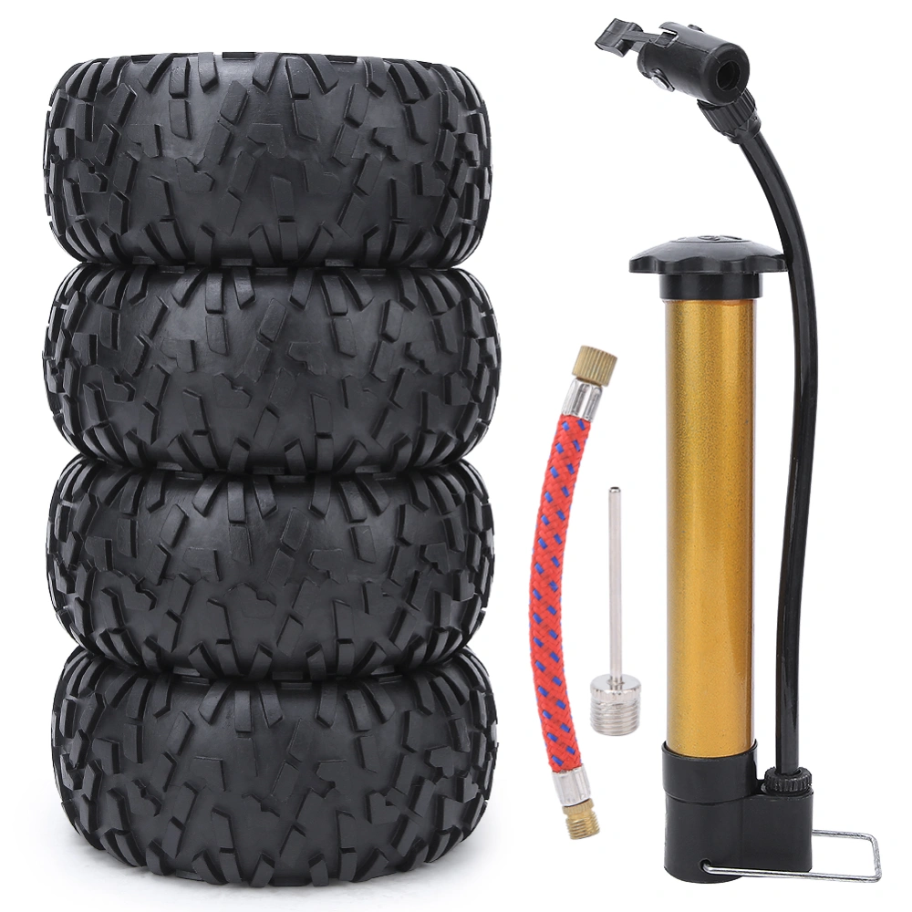 Universal 2.2inch Inflatable Tire Upgrade Spare Parts for 1/10 RC Car Model Black