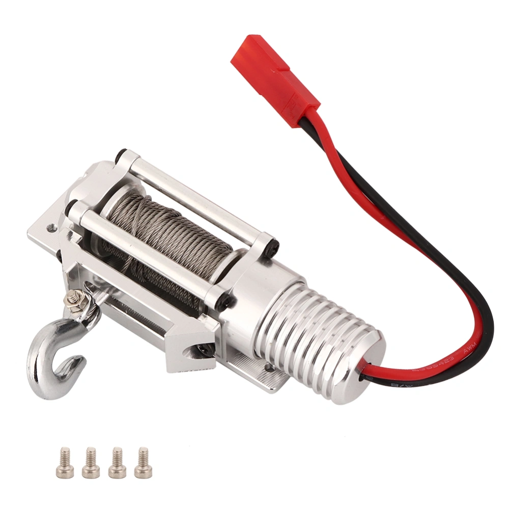 Full CNC Metal RC Winch Spare Upgrade Parts Accessories for 1/10 SCX10 Axial Crawler D90Silver FZ0019S