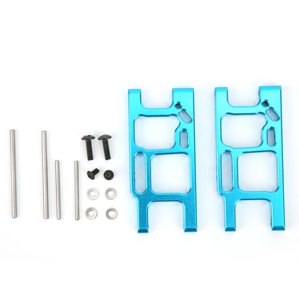 Aluminum Alloy Rear Lower Suspension Arm Upgrade Parts Fits for Wltoys 1/14 144001 RC CarBlue F1250B