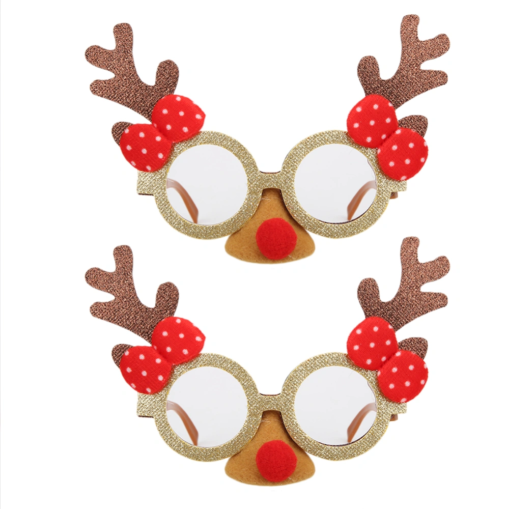 Christmas Style Decorative Glasses Frame Xmas Party Decoration Kid Photograph PropsType E