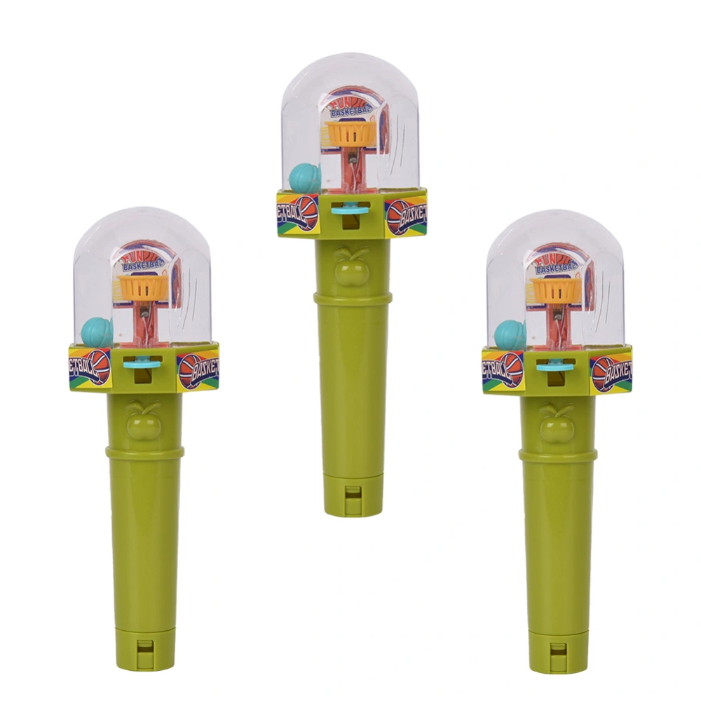 3PCs Children Mini Basketball Pocket Shooting Toy Puzzle Early Education Toys with Sound Effects Light for Loading SugarGreen Mini Shooting Machine