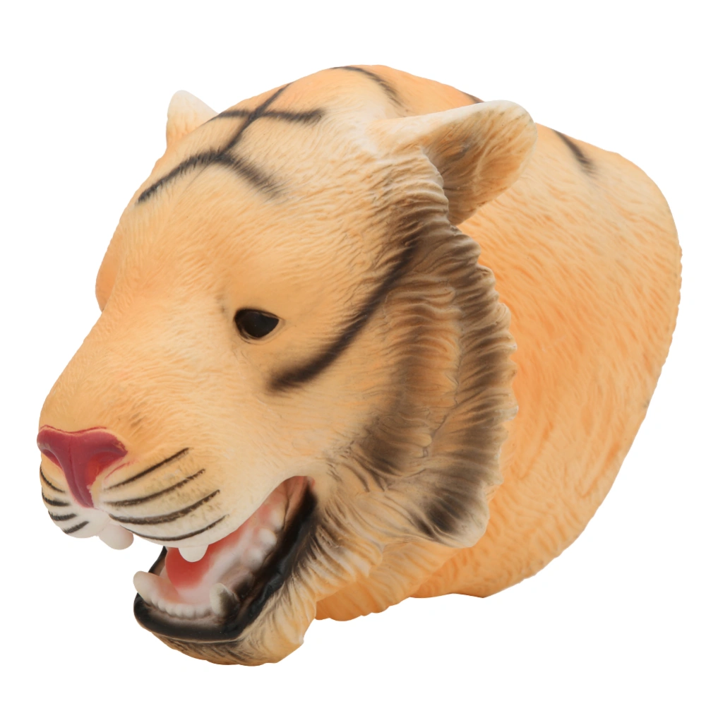 Simulation Animal Hand Toy Children Kid Tiger Shaped Hand Puppet Role Play Props