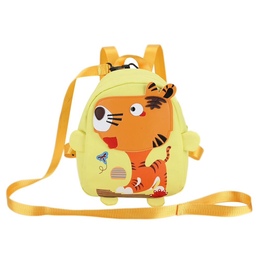 Children Cartoon Backpack Anti Lost Schoolbag Shoulder Bag with Baby Safety Harness(Yellow )