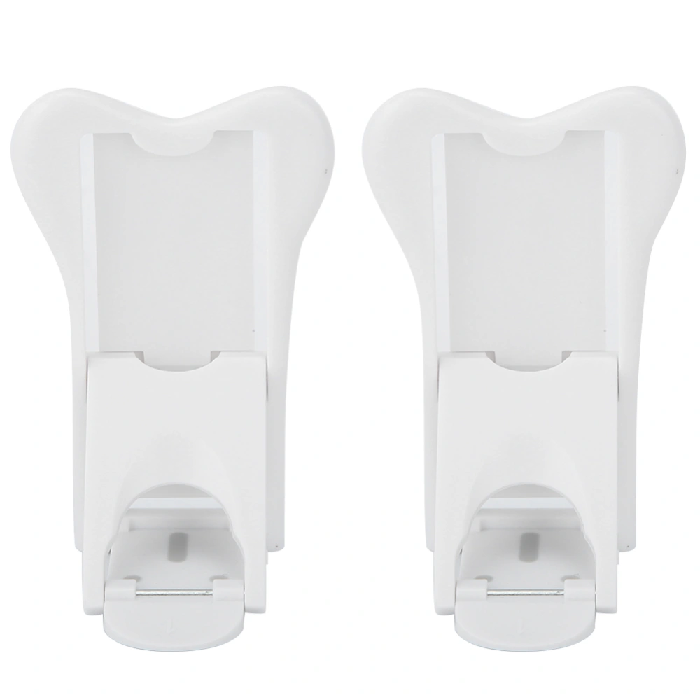 2pcs White ABS Safety Sliding Door Window Lock Child Baby Anti-Hand Clip Protection