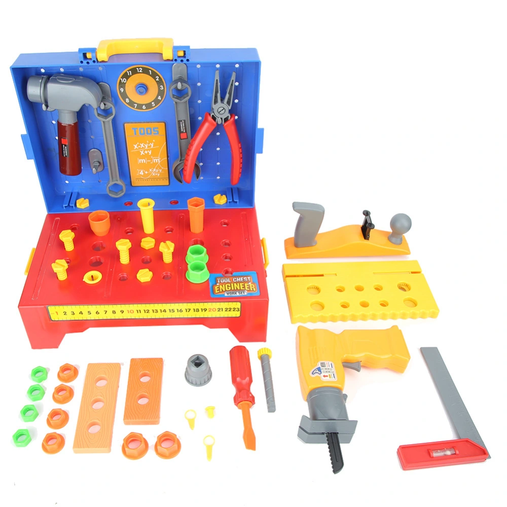 Child Kid Simulation Electric Drill Repair Tool Table Set Pretend Play Assemble Toys