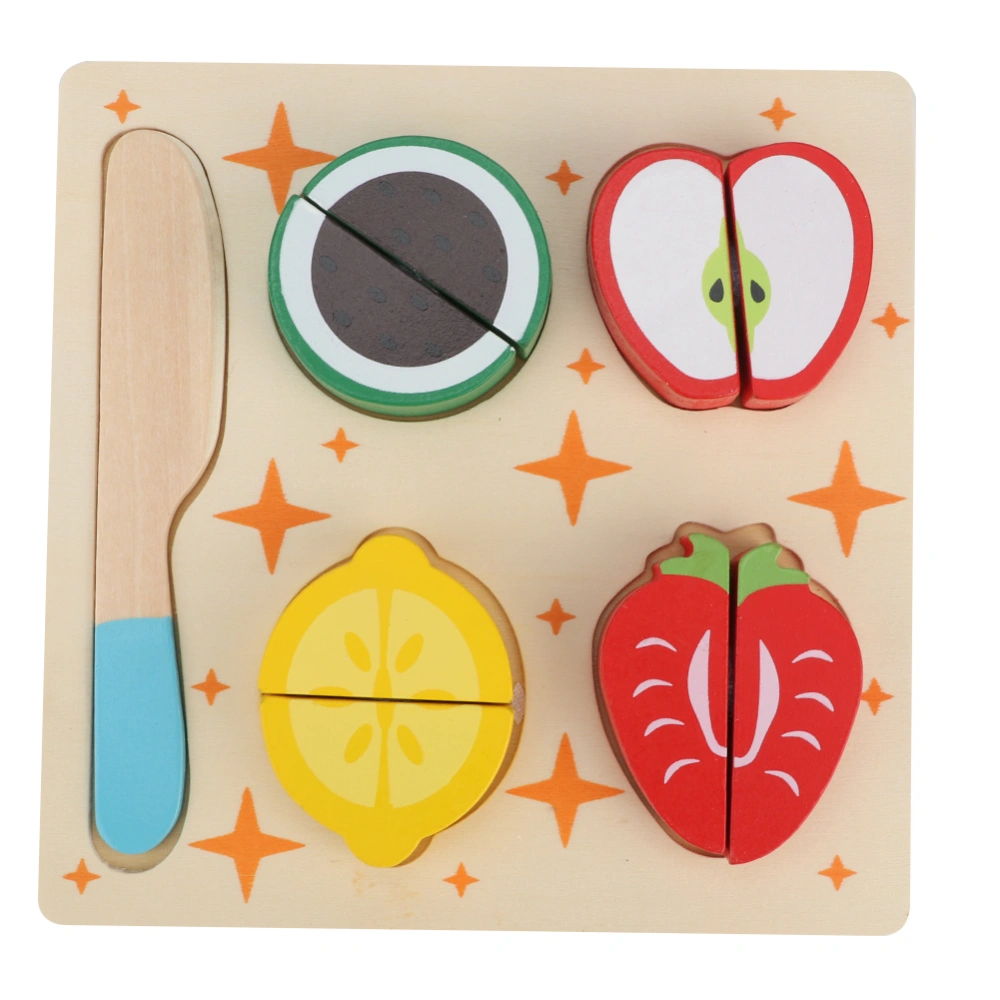 Simulation Wooden Fruit Vegetable Cut Toys Child Educational Interaction ToysFruit Apples