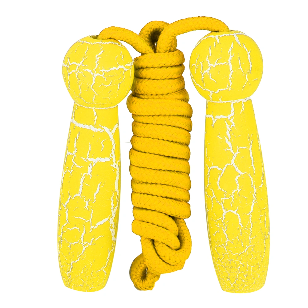 Wooden Adjustable Skipping Rope Fitness Children Students Adult Jump Ropes ToyYellow