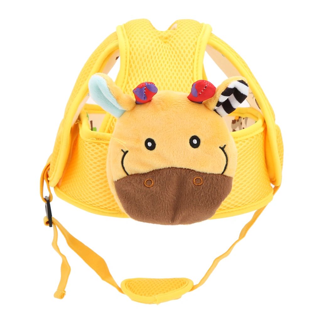 Baby Infant Toddler Safety Hat Head Cushion Washable Elastic Children No Bumps HatYellow Deer