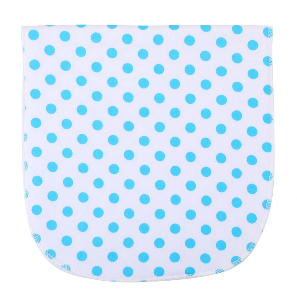 Three Layers Cotton Baby Infant Bibs Eating Saliva Towel Feeding Burp Cloths ScarfBlue Dot