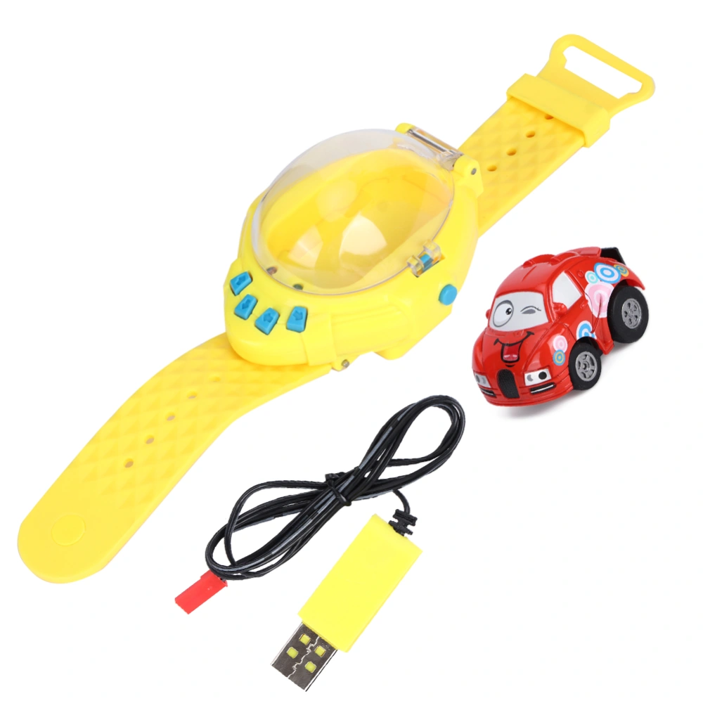 RC Mini Car Watch Cartoon Gravity Sensor Remote Control Toy Gift for Kids Children