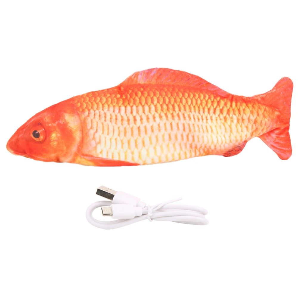 Electric Simulation Fish Toy USB Rechargeable Baby Children Kid Fish Toy GiftCarp