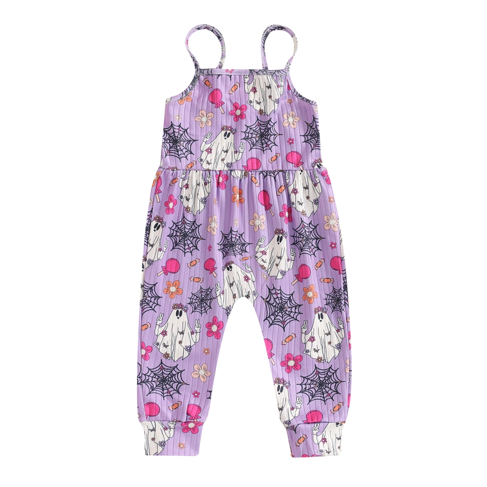 Baby Girls Rompers Halloween Clothes Spaghetti Strap Jumpsuits