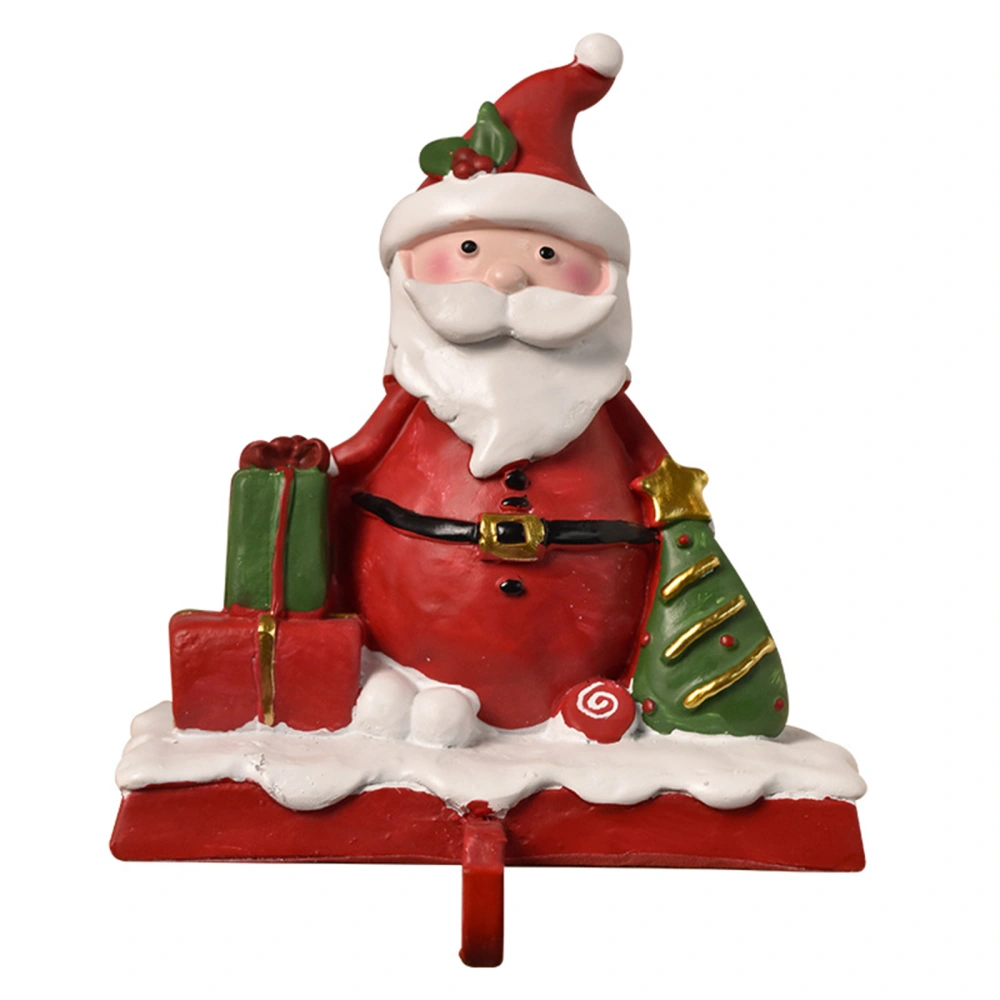 Christmas Stocking Holders Santa Claus Snowman Fireplace Hanger