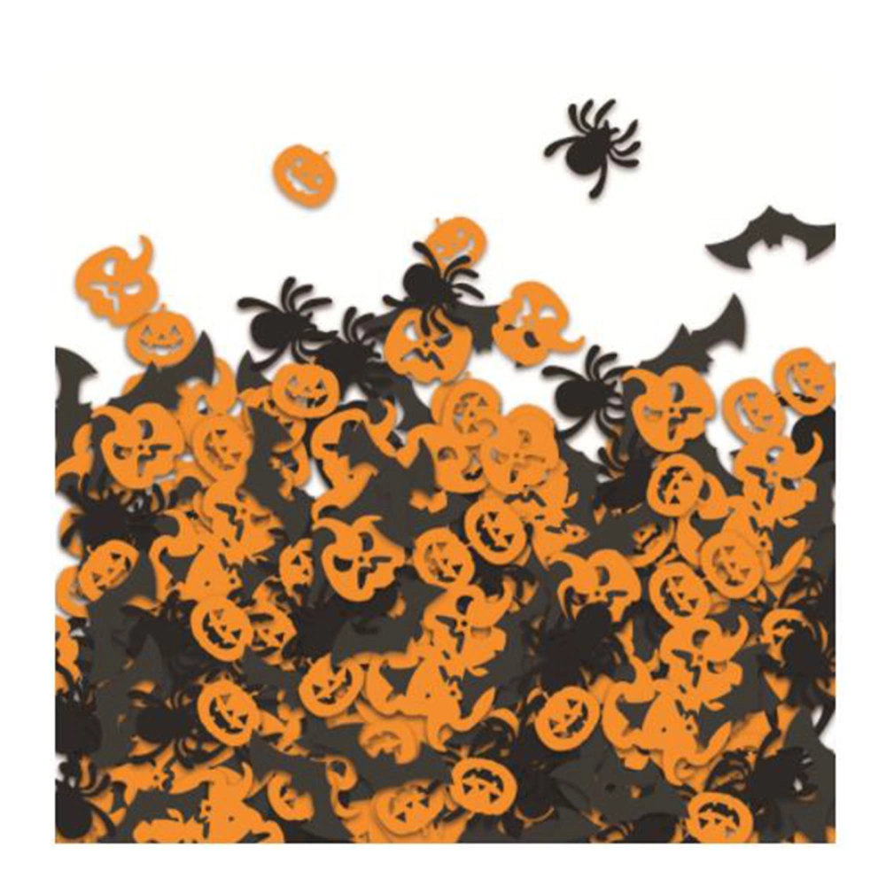 Halloween Confetti 100/200 Pcs Pumpkin Bat Table Scatter Confetti