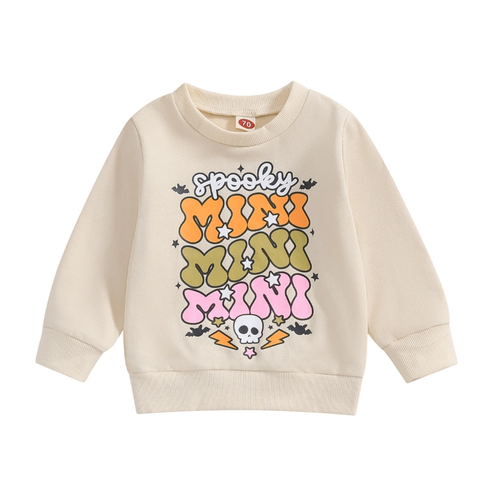 Mommy and Me Matching Sweatshirt Letter Print Long Sleeve Pullover 