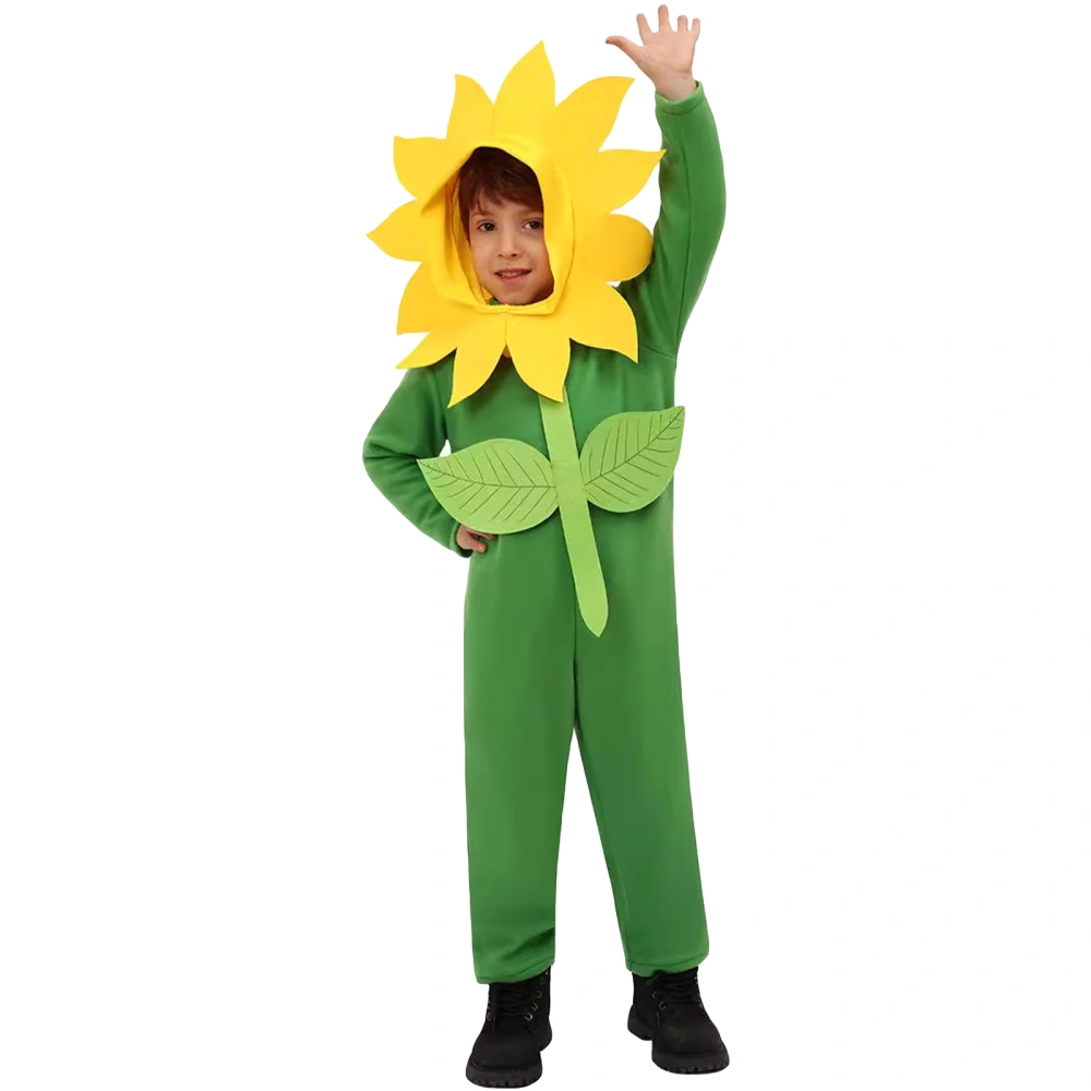 Child Sunflower Costume for Kids Boy Funny Children's Day Costume