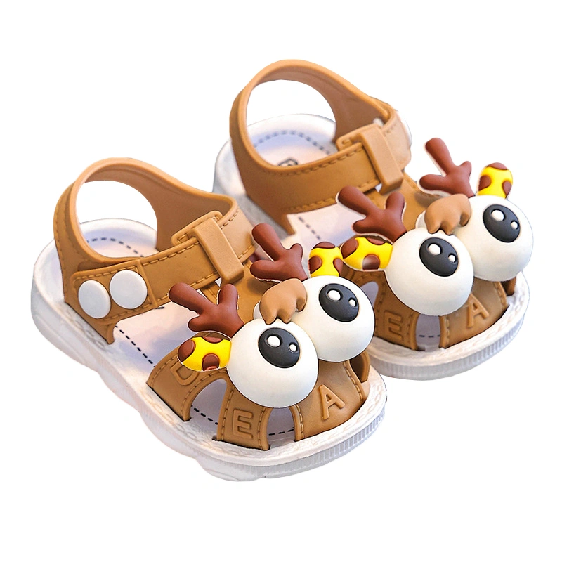 Baby Boy Sandals Cartoon Elk Soft Sole Shoes Summer Walking Shoes