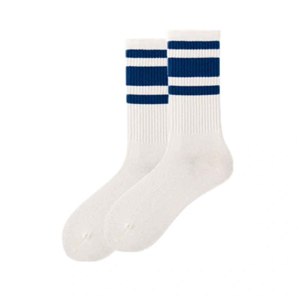 Women Men Striped Socks Soft Crew Socks Slouch Athletic Socks