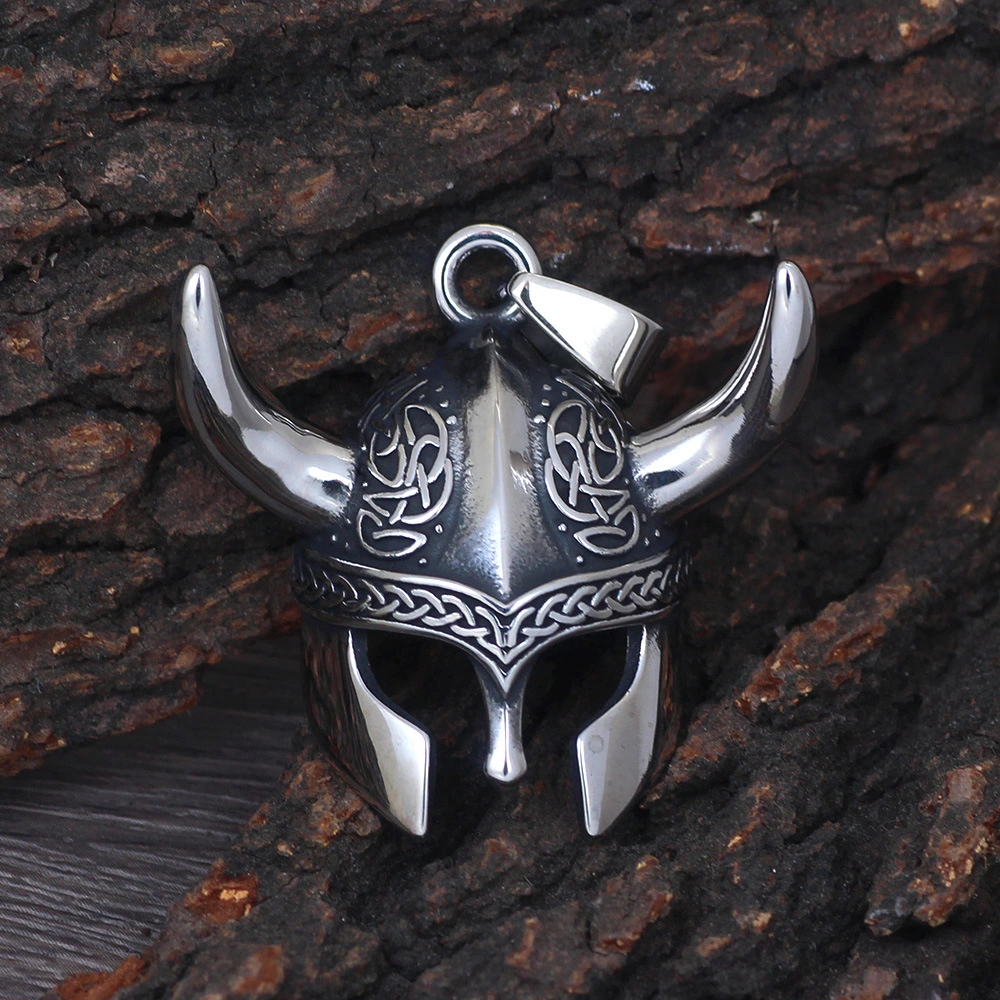 Nordic Viking Alloy Helmet Necklace