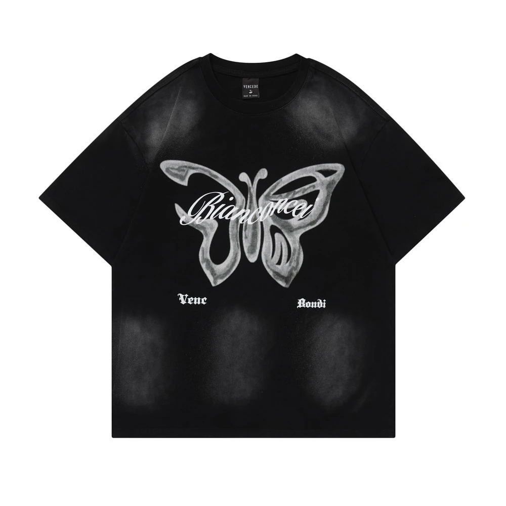 Butterfly Print Men's And Women's Inkjet Tops