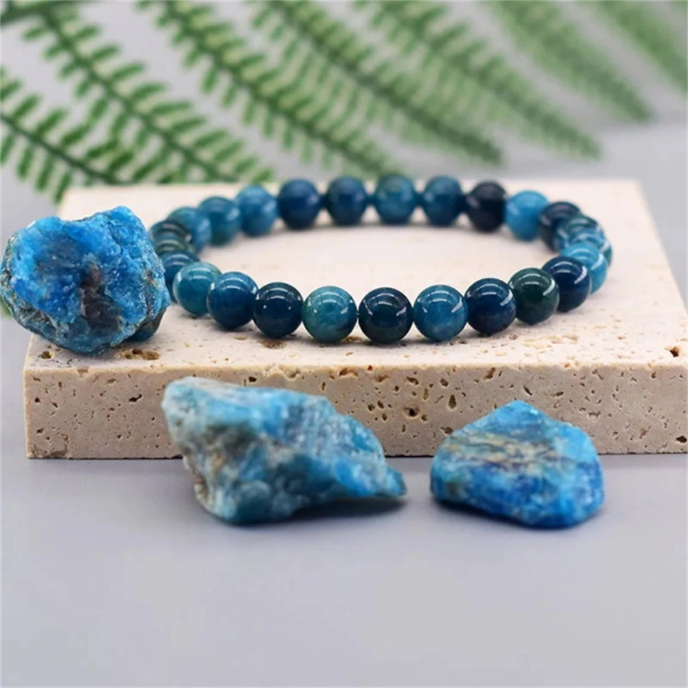 Apatite Bracelet Men's And Women's Same Plain Color Matching Clothing Handmade Beaded