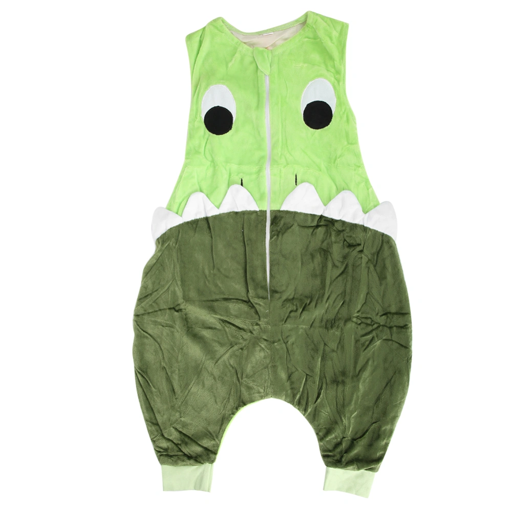 Infant Sleeping Bag Soft Cotton Anti Kick Baby Sleeping Bag Vest Sleeveless Baby Sleeping Bag(Green M（3-5）)