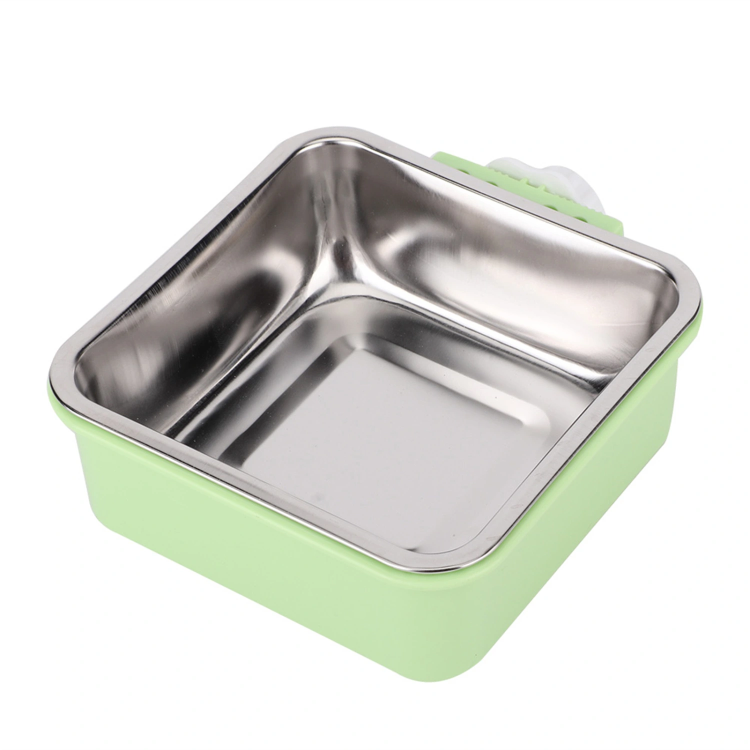 Pet Hanging Feeder Feeding Food Bowl for Cat Small Dog Large Capacitygreen square