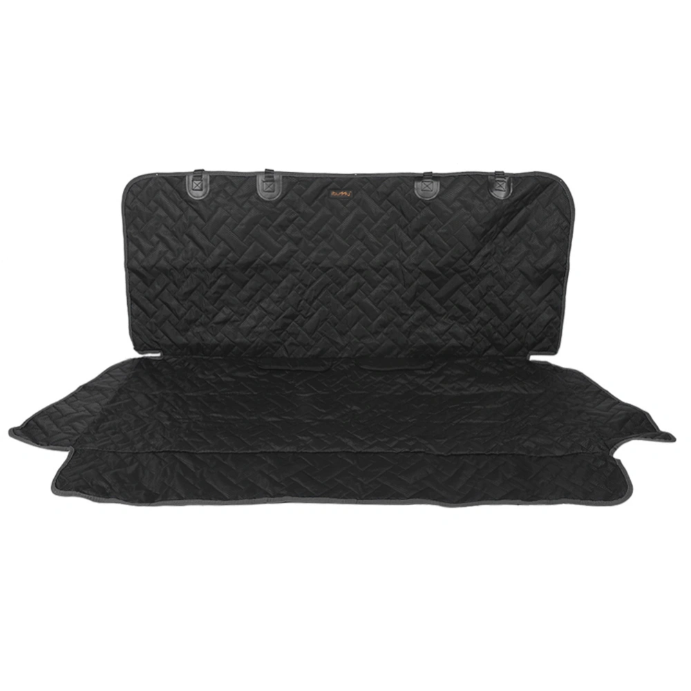 420D Football Grid Oxford Cloth Car Waterproof Non-slip Durable Pet Pad Dog Mat CushionBlack 137x126CM