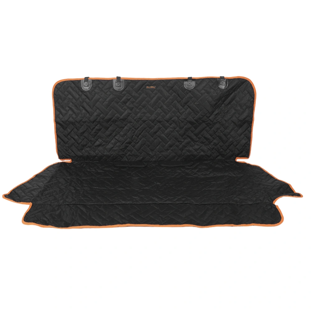 420D Football Grid Oxford Cloth Car Waterproof Non-slip Durable Pet Pad Dog Mat CushionOrange 137x126CM